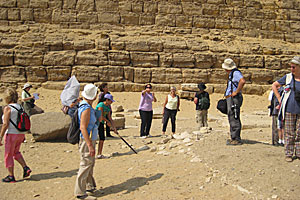 Enass Salah, mastaba of Shepseskaf, South Saqqara