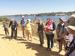 Dr Maria Nilsson at Gebel el-Silsila