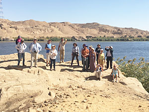 John Ward at Gebel el-Silsila