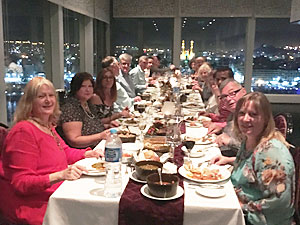 Welcome Dinner in the Panorama Bar, Movenpick Hotel, Aswan