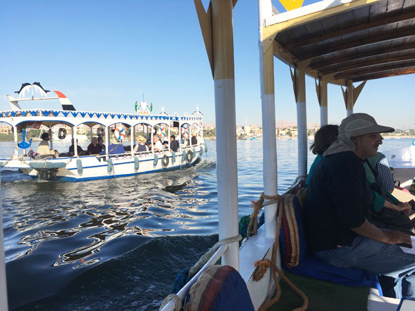 Crossing by boat