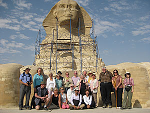 BSS students lucky enough to get between the paws of the Sphinx.