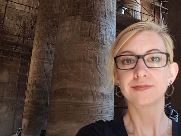 Kathryn Piquette, Temple at Esna, Egypt.