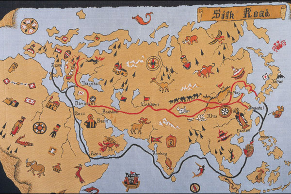 Map of the Silk Road